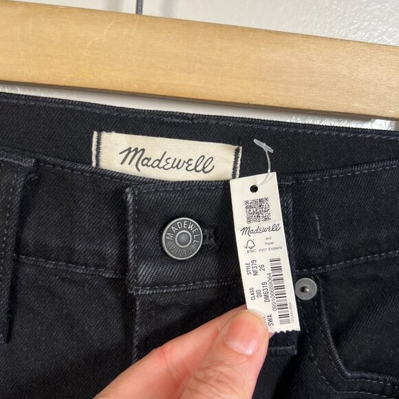 Madewell The Perfect Vintage Flare Jean Size 26 Sherborn Wash Black High Rise - Picture 4 of 14
